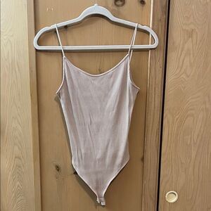 Women's Ribbed Bodysuit - Cream